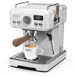 HIBREW H10 Plus Espresso Coffee Machine, 20Bar Semi-Automatic Coffee Maker, Fast Heating, Temperature Control, Steam Frother for Cappuccino Latte, Compact Stainless Steel (Latte Art Cup Not Included) HIBREW H10 Plus Espresso Coffee Machine, 20Bar Semi-Automatic Coffee Maker, Fast Heating, Temperature Control, Steam Frother for Cappuccino Latte, Compact Stainless Steel (Latte Art Cup Not Included)