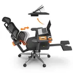 NEWTRAL NT002 Ergonomic Chair with Detachable Workstation Desktop, Adaptive Lower Back Support with Footrest, 4 Recline Angle, Adjustable Backrest Armrest Headrest, 5 Positions to Lock, Aluminum Alloy Base – Pro Version NEWTRAL NT002 Ergonomic Chair with Detachable Workstation Desktop, Adaptive Lower Back Support with Footrest, 4 Recline Angle, Adjustable Backrest Armrest Headrest, 5 Positions to Lock, Aluminum Alloy Base – Pro Version